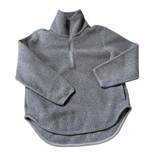 Everlane ReNew Fleece Half-Zip Heathered Gray Size S Women